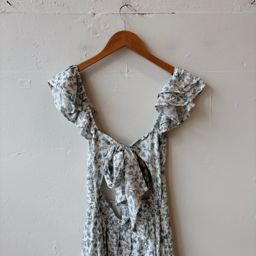 SIZE S | Blue Floral Dress