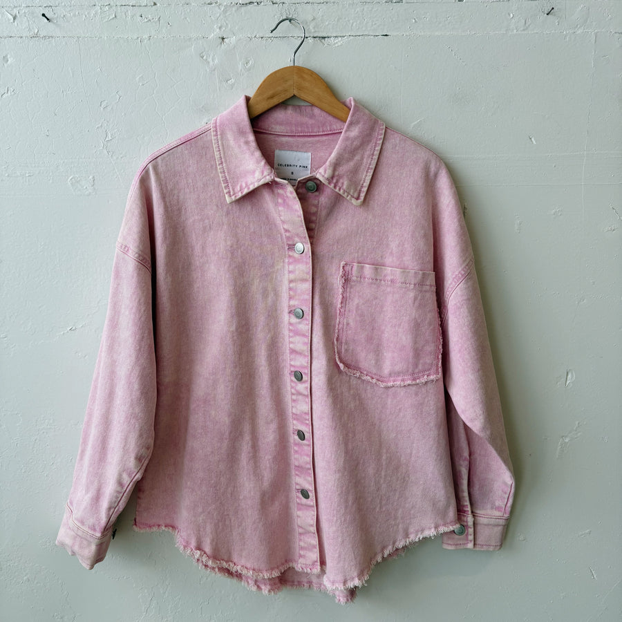 SIZE S | Pink Denim Jacket