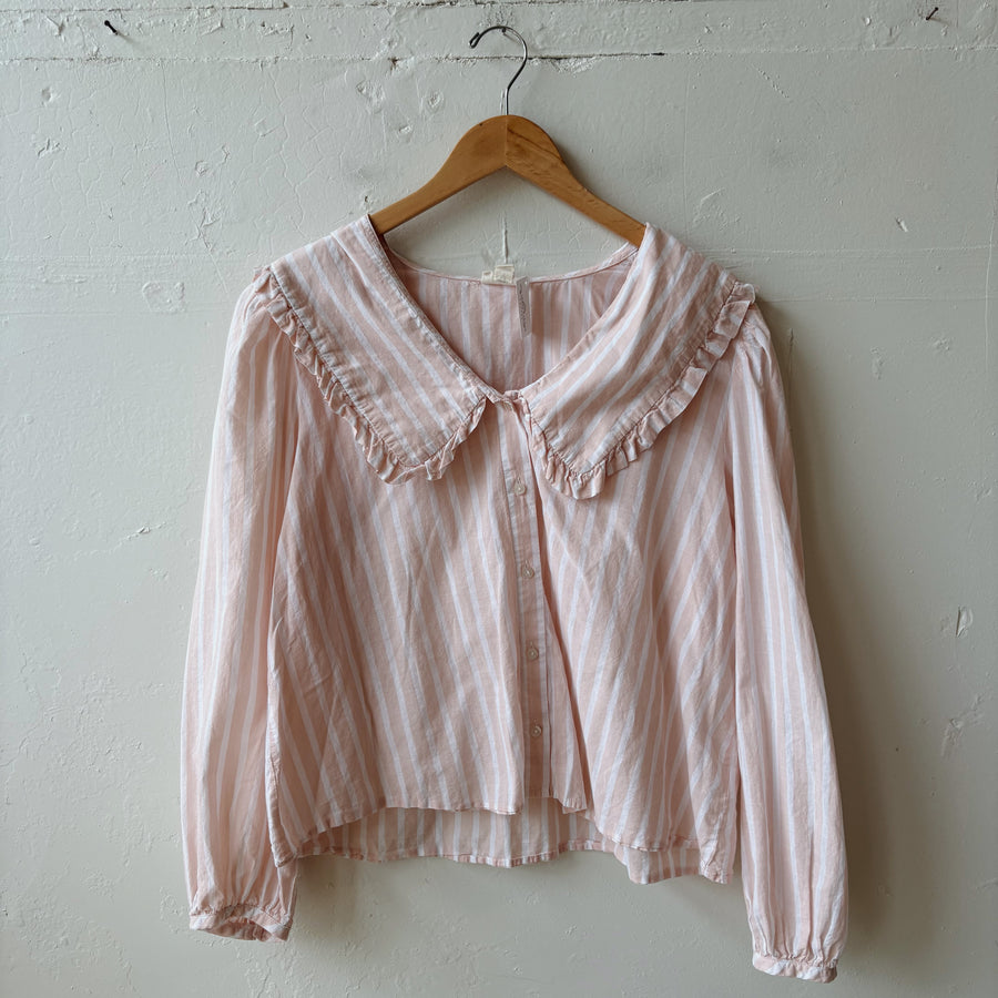 SIZE L | Pink Striped Top