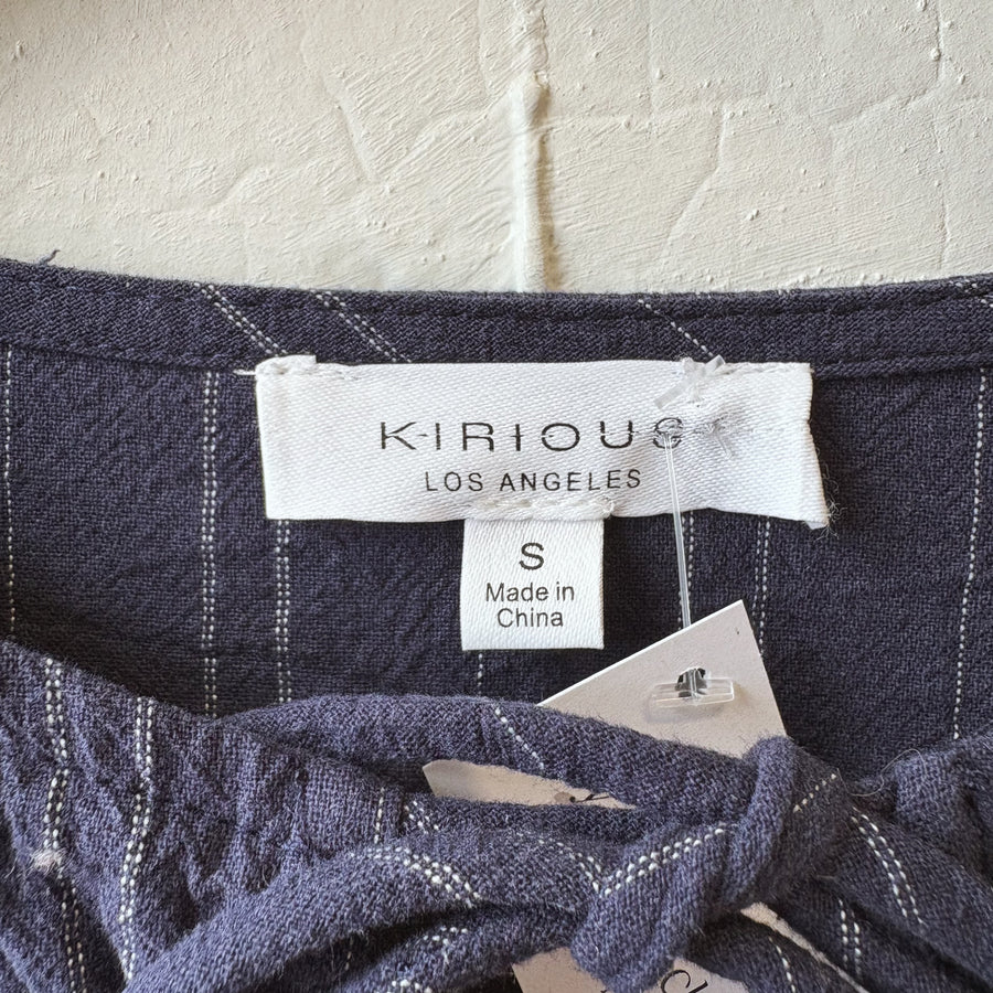 SIZE S | Blue Tie Top