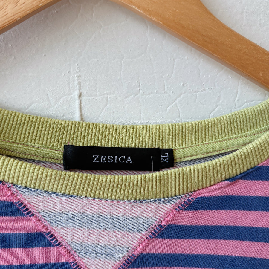 Size XL | Striped Crewneck