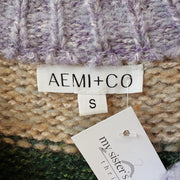SIZE S | Green Striped Sweater