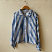 SIZE XL | Blue Striped Button Down