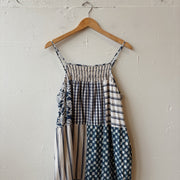 SIZE L | Blue Patchwork Dress