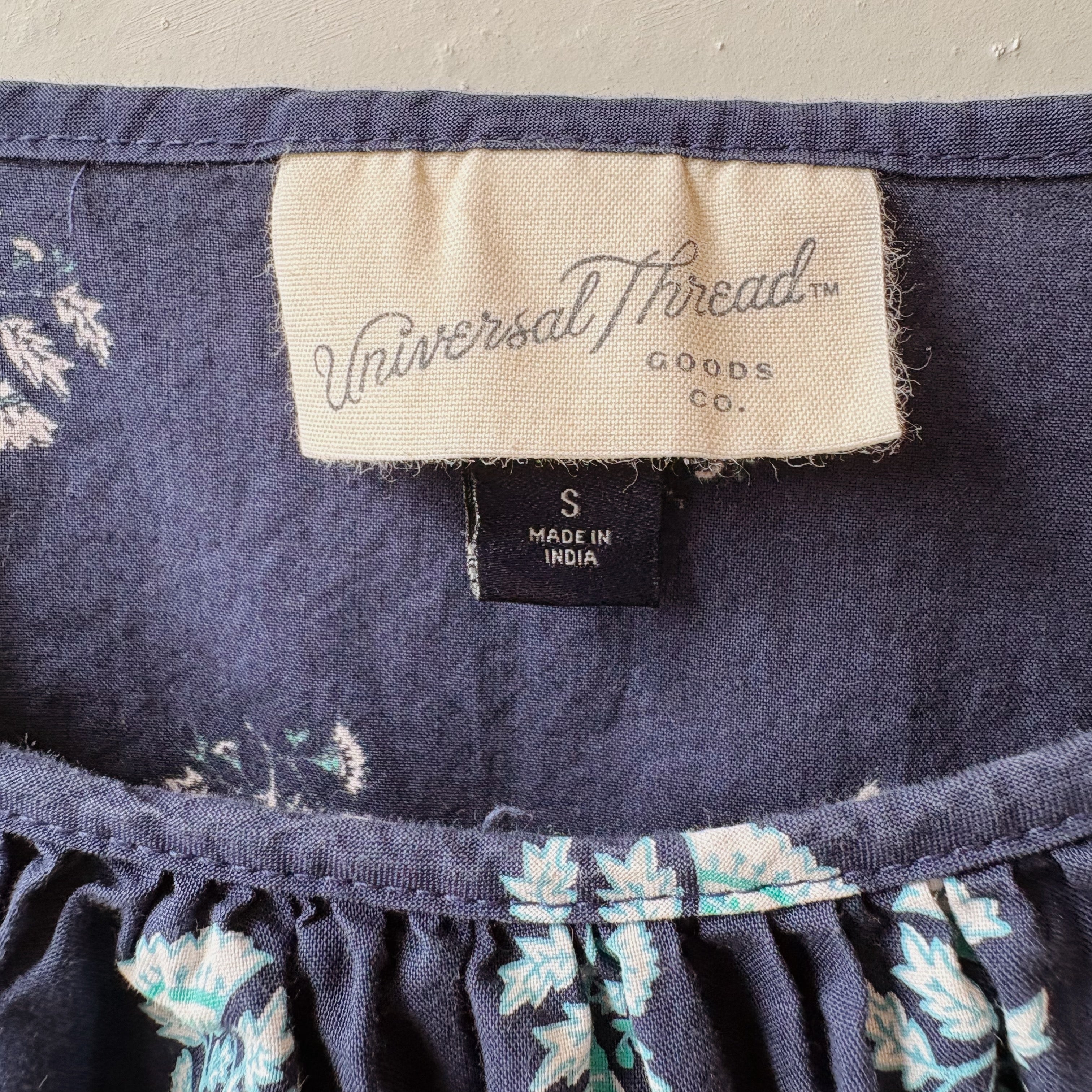 SIZE S | Blue Floral Dress