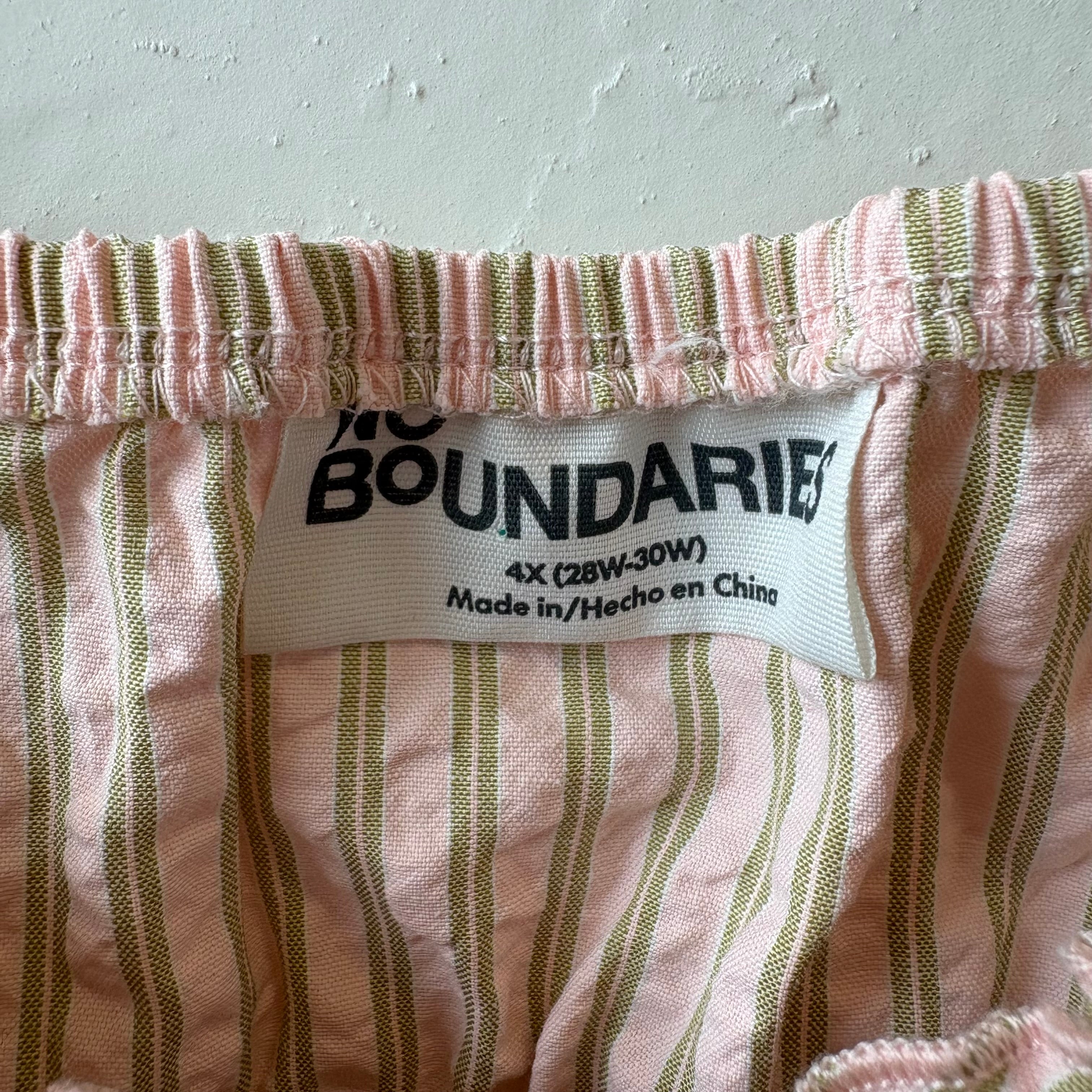 SIZE 4X | Pink Striped Tank Top