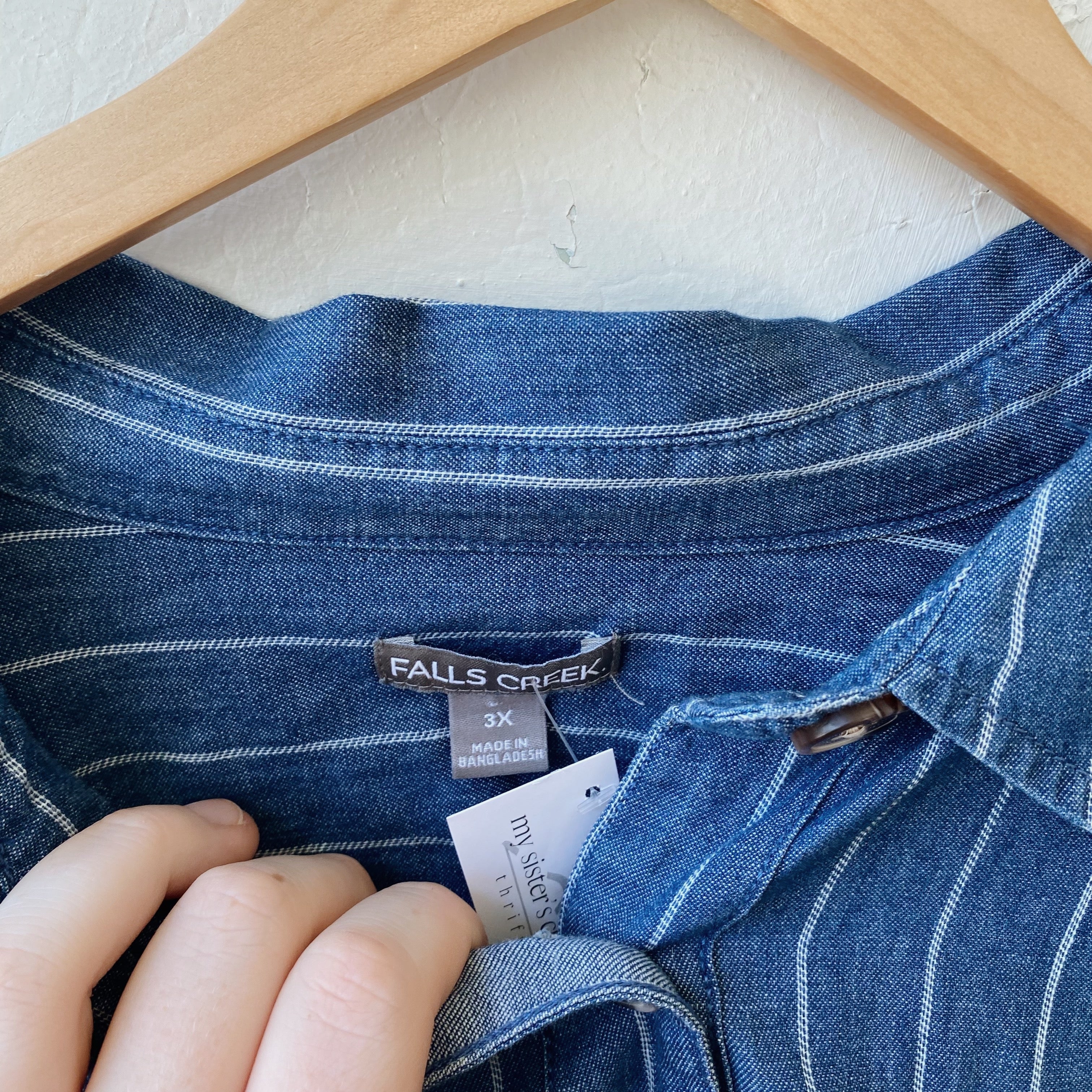 SIZE 3XL | Denim Top