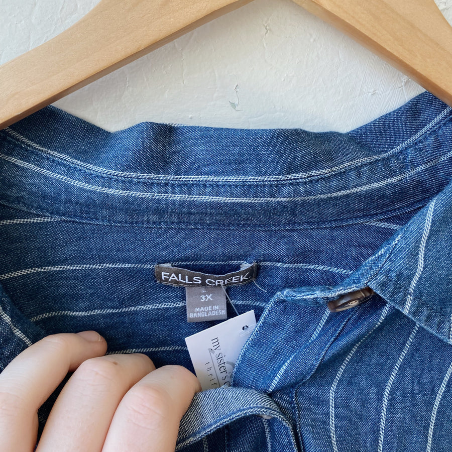 SIZE 3XL | Denim Top