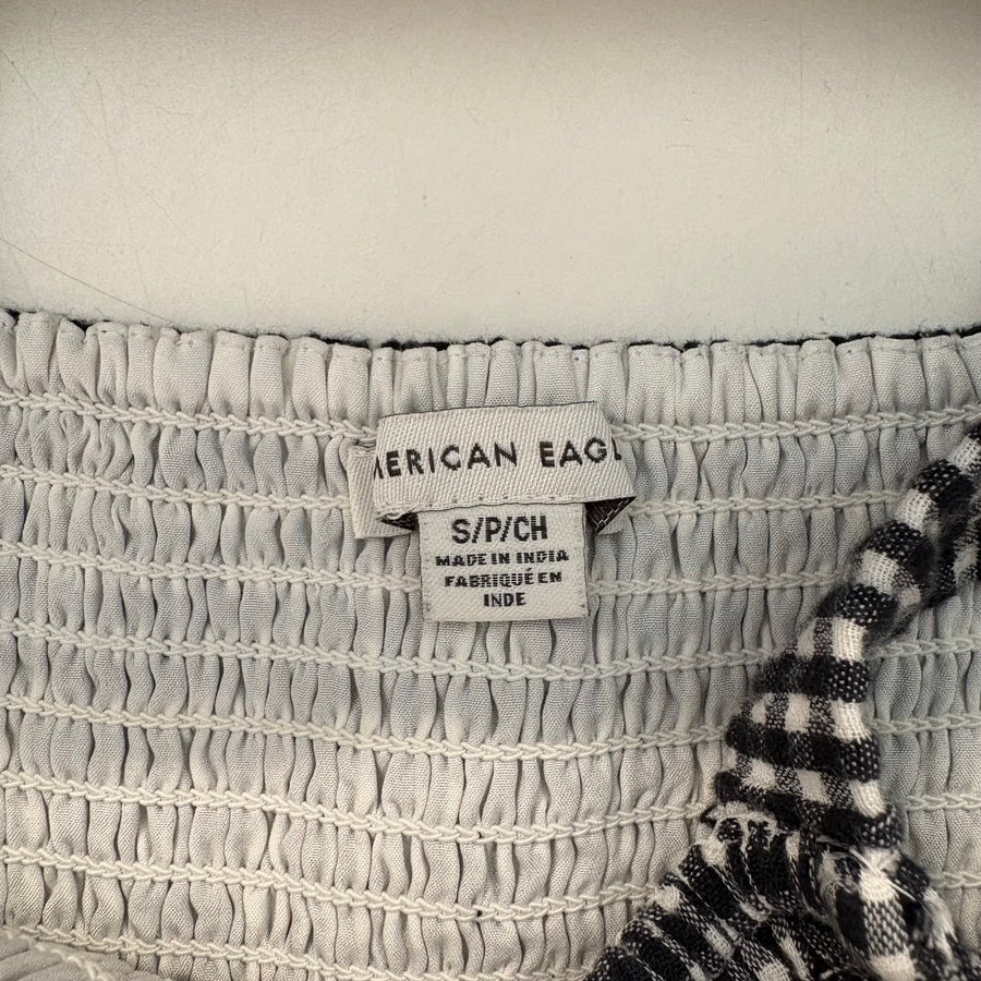 Size S | AE Gingham Crossback Dress