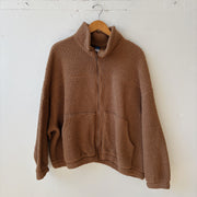 SIZE XL | Camel Colored Zip Up