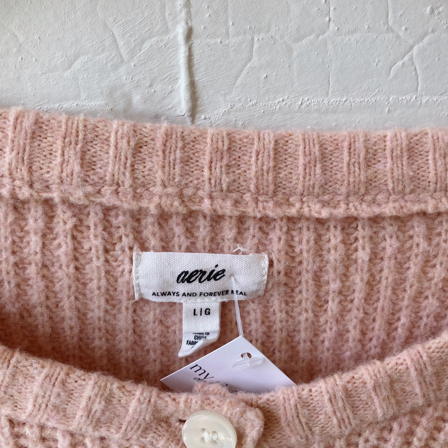 Size L | Aerie Pink Sweater