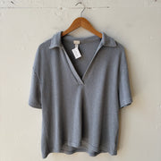 SIZE L | Blue Collared Top