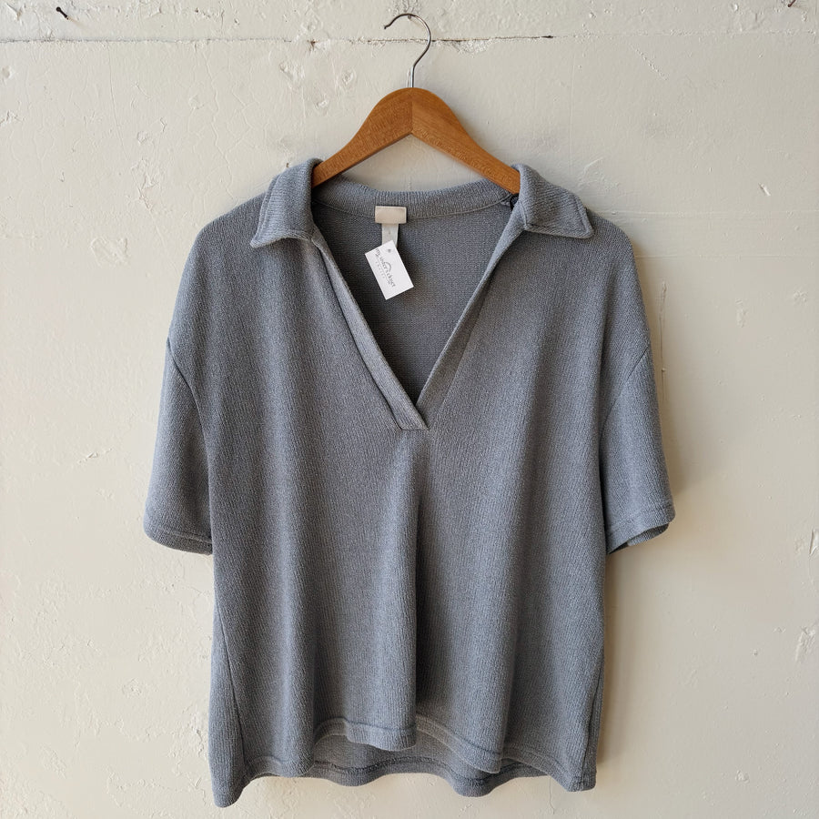 SIZE L | Blue Collared Top