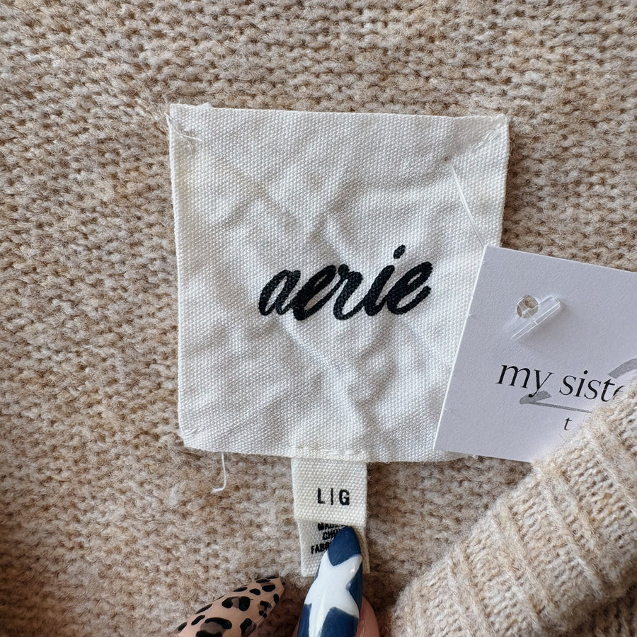 SIZE L | Aerie Striped Sweater