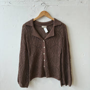 SIZE S | Brown Button Up