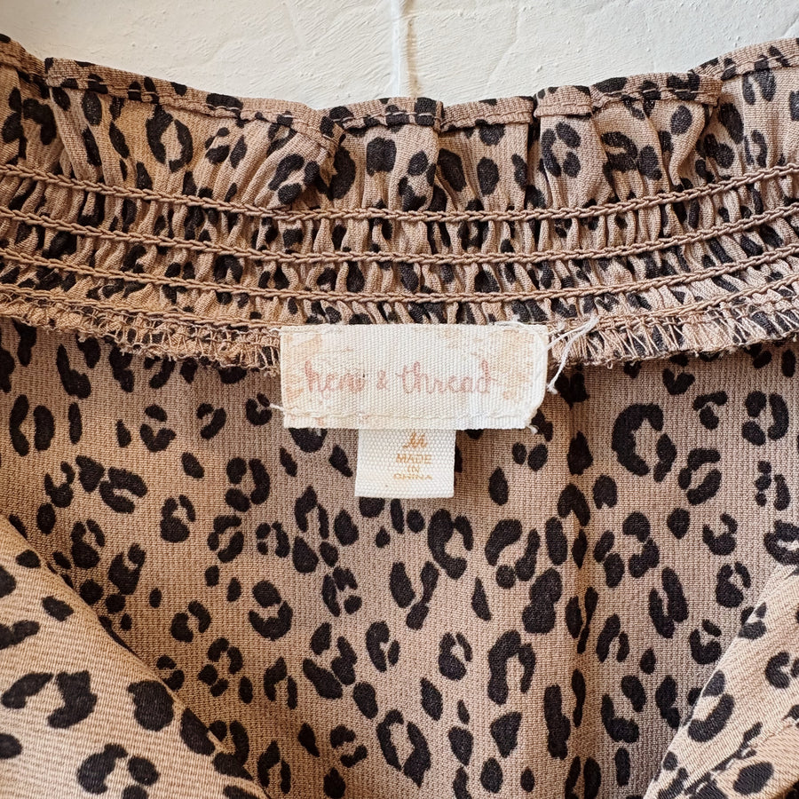 SIZE M | High-Low Printed Dress