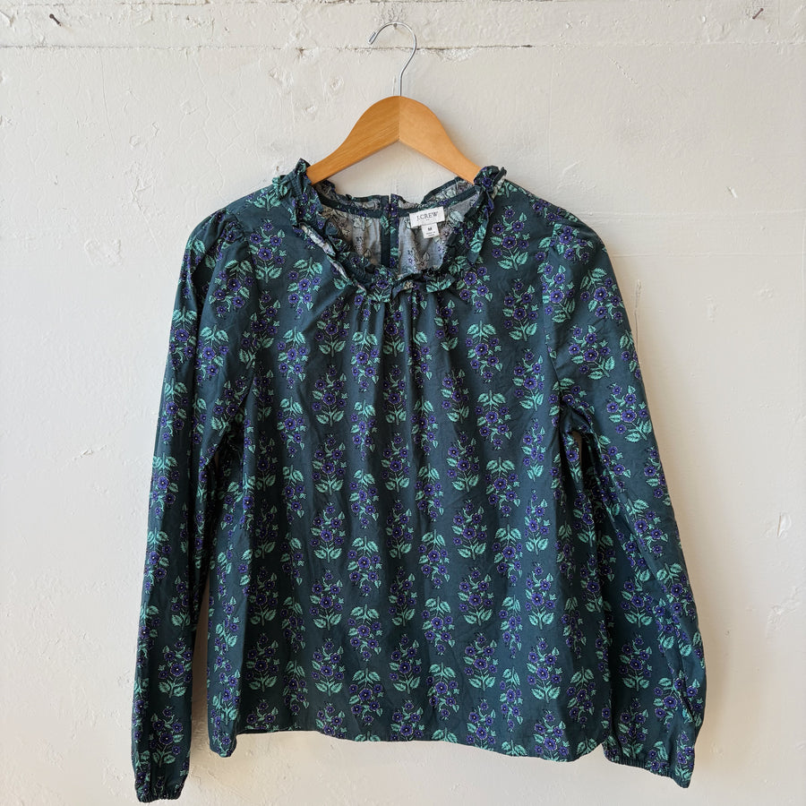 SIZE M | Green Floral Top