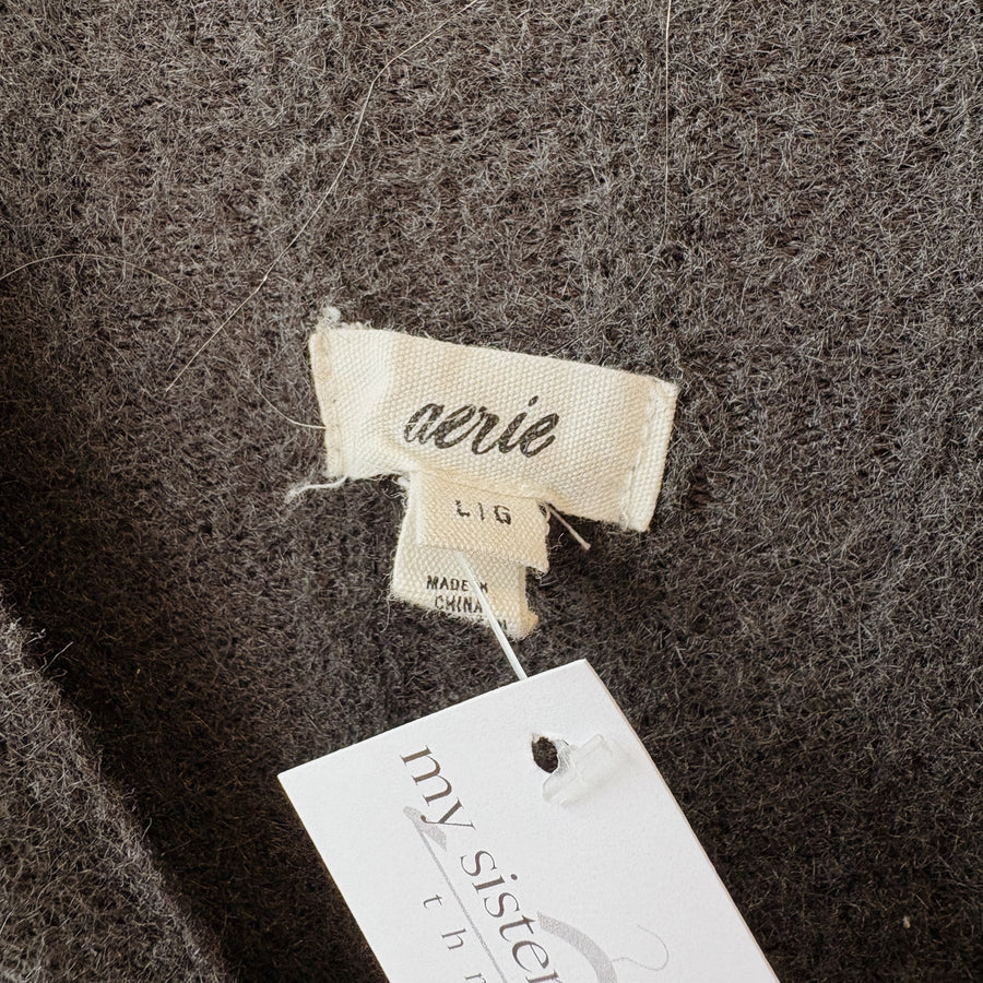 SIZE L | Aerie Gray Sweater Dress
