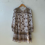 SIZE XXS | Brown Floral Dress
