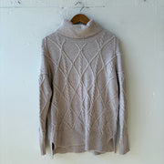 SIZE L | Cream Turtleneck Sweater