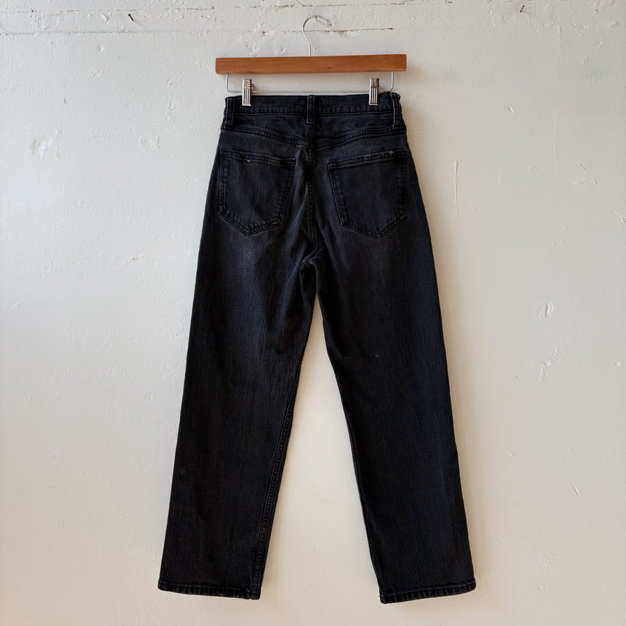 SIZE 3 | Black Straight Leg Jeans