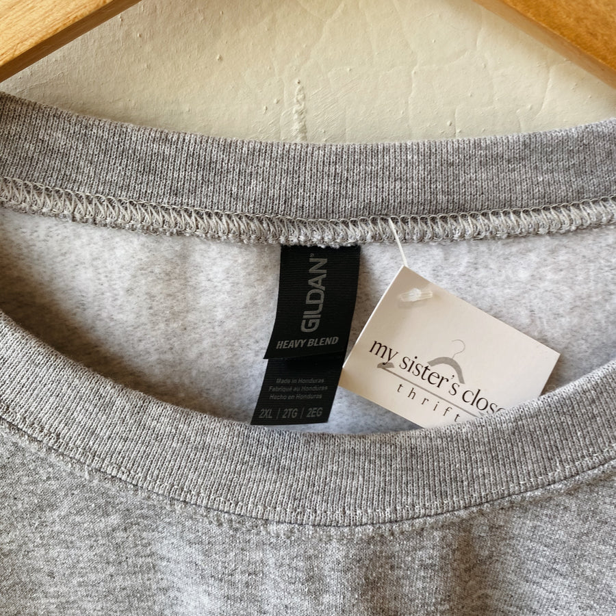 Size XL | Embroidered Flag Crewneck