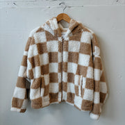 SIZE L | Checkered Zip Up