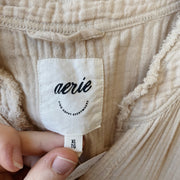 SIZE XL | Aerie Distressed Muslin Top
