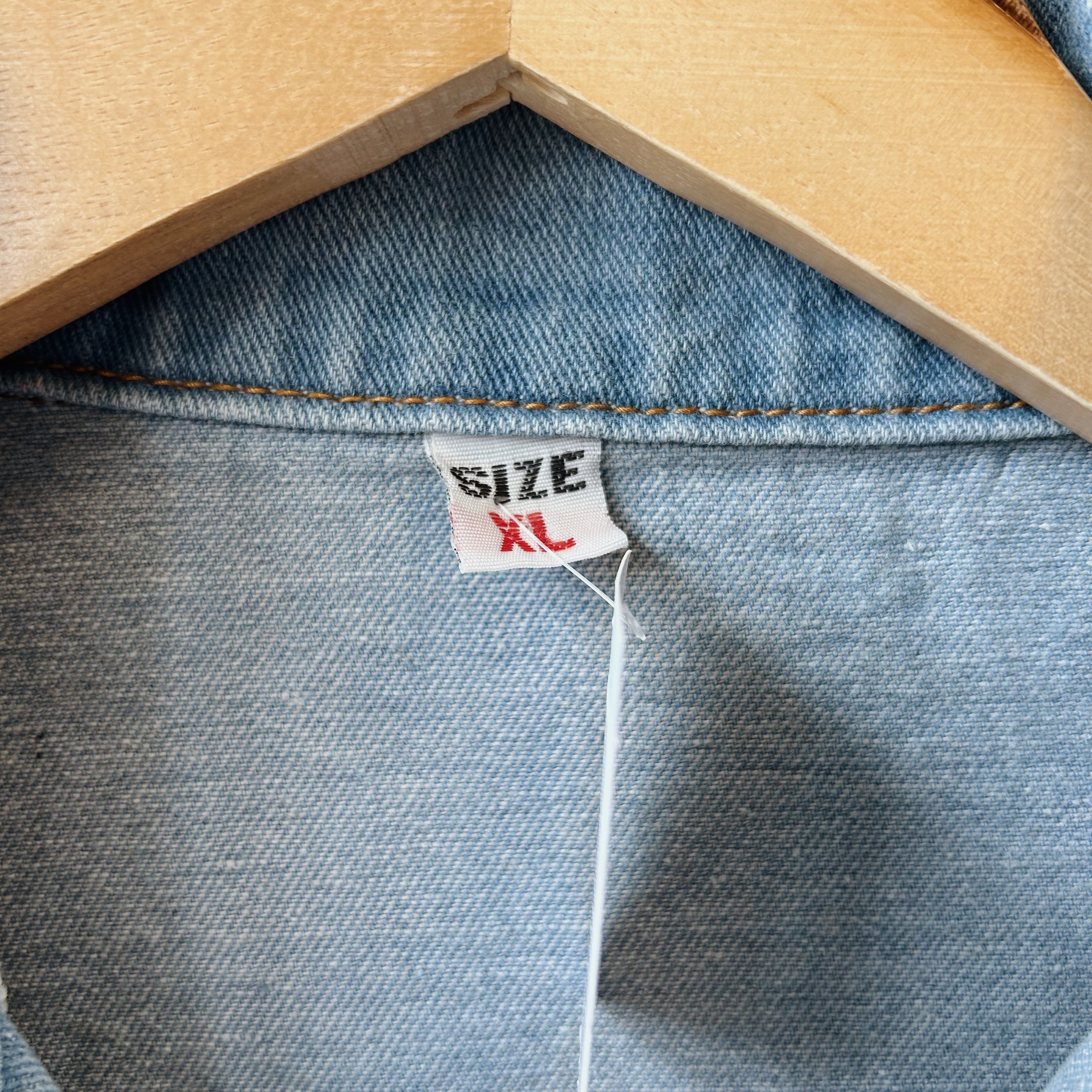 SIZE XS | Distressed Denim Jacket