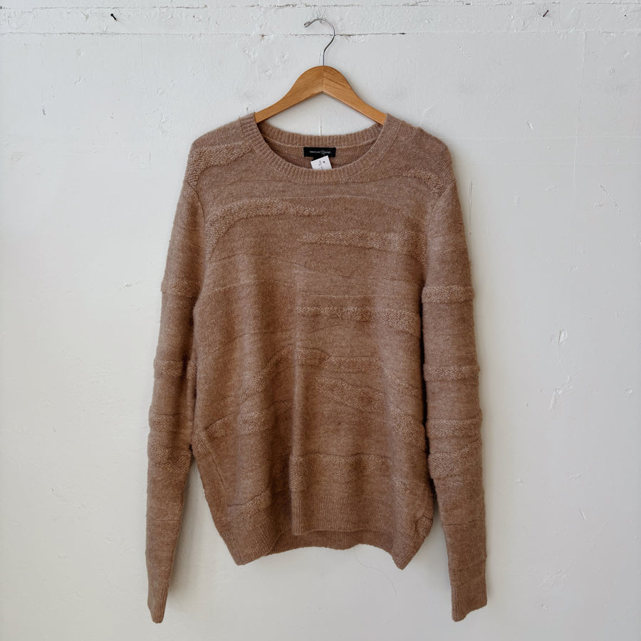 SIZE L | Brown Patterned Sweater
