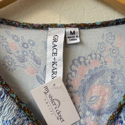 SIZE M | Blue Patterned Top