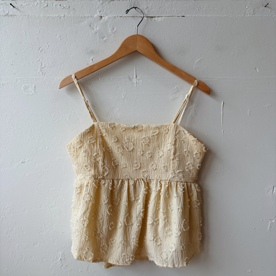 SIZE XL | Yellow Textured Tank