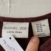 SIZE XL | Brown Linen Tank