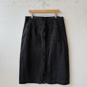 SIZE 14 | Black Denim Skirt