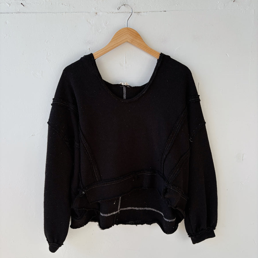 SIZE S | Black Cropped Hoodie