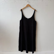 SIZE 2X | Black Muslin Dress
