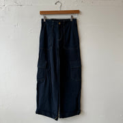 SIZE XXS | Navy Cargo Pants