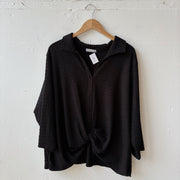 SIZE XXL | Textured Black Top
