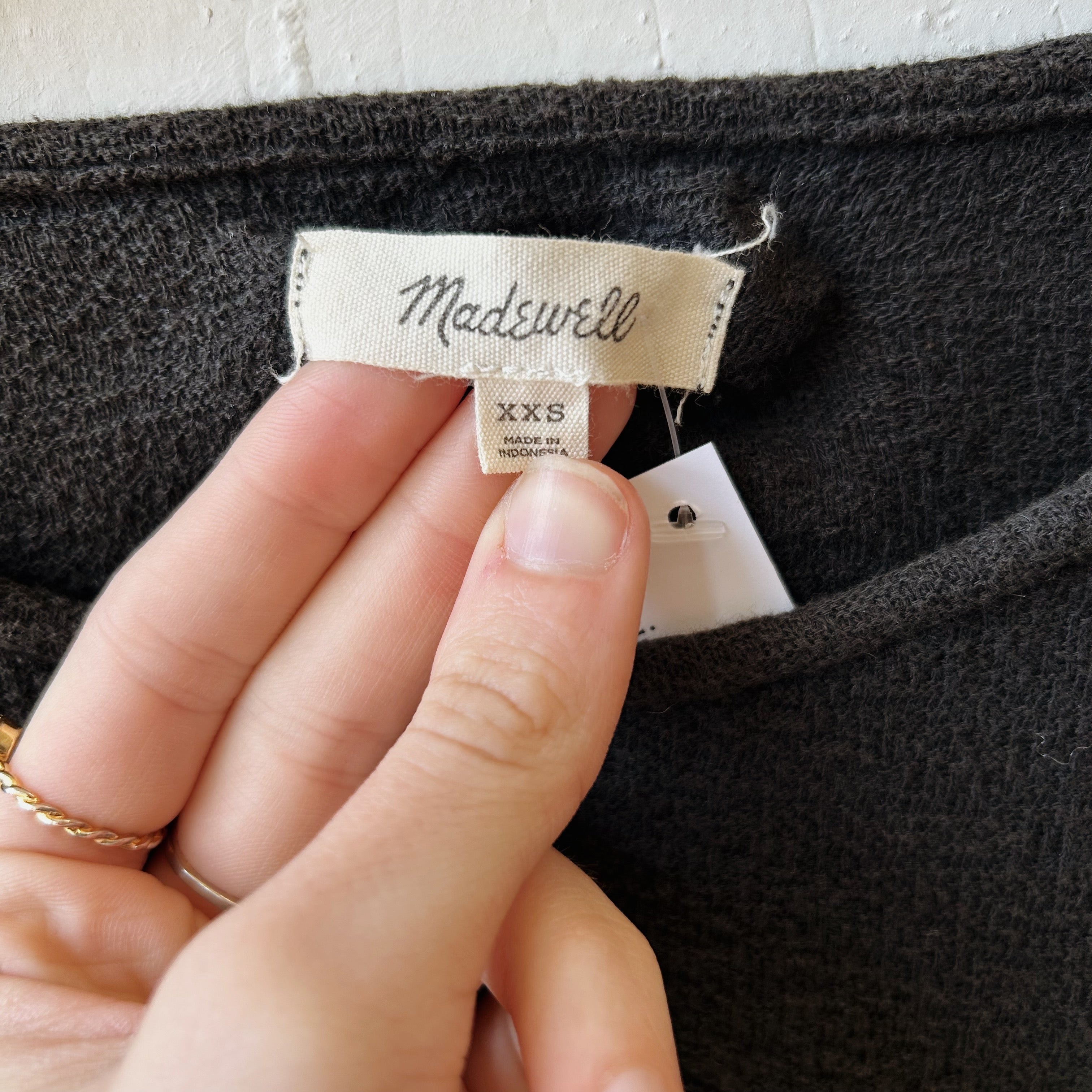 SIZE XXS | Madewell Black Top