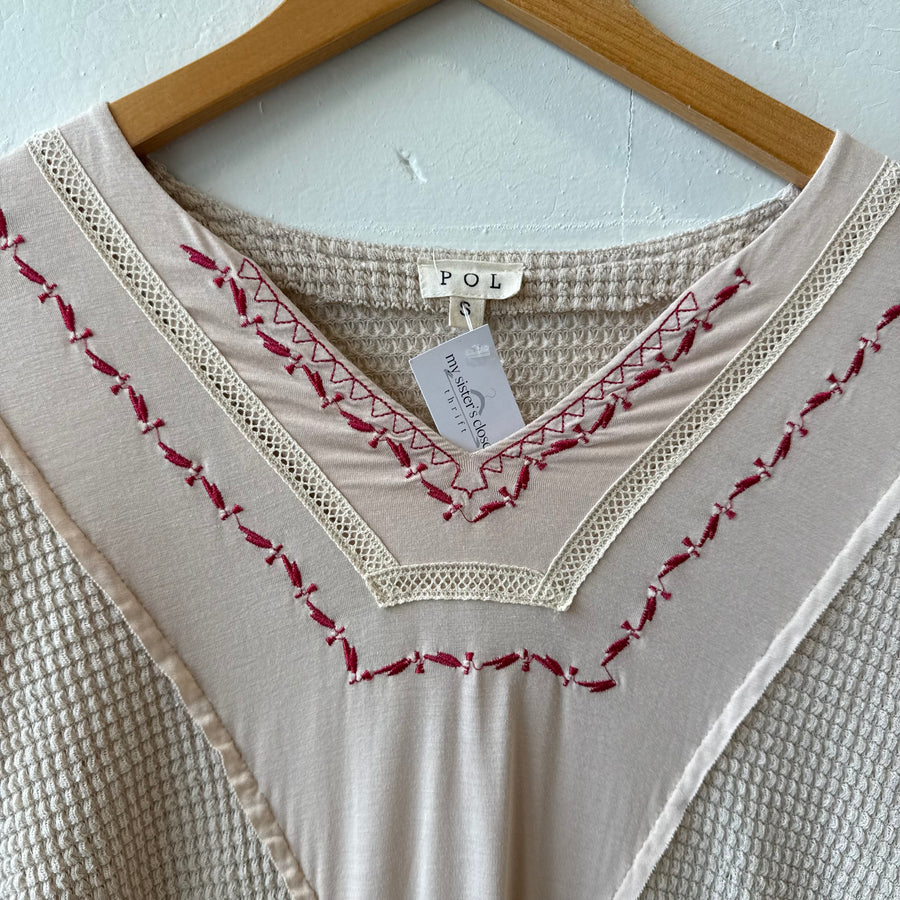 SIZE S | Long Cream Blouse