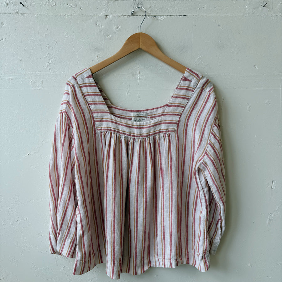SIZE L | Linen Striped Top