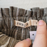 SIZE S | Green Striped Shorts