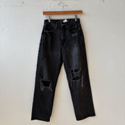 SIZE 3 | Black Straight Leg Jeans
