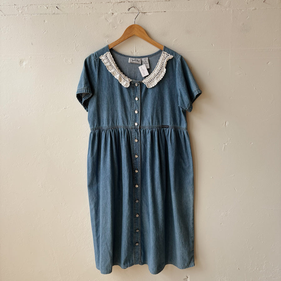 SIZE M | Vintage Denim Dress