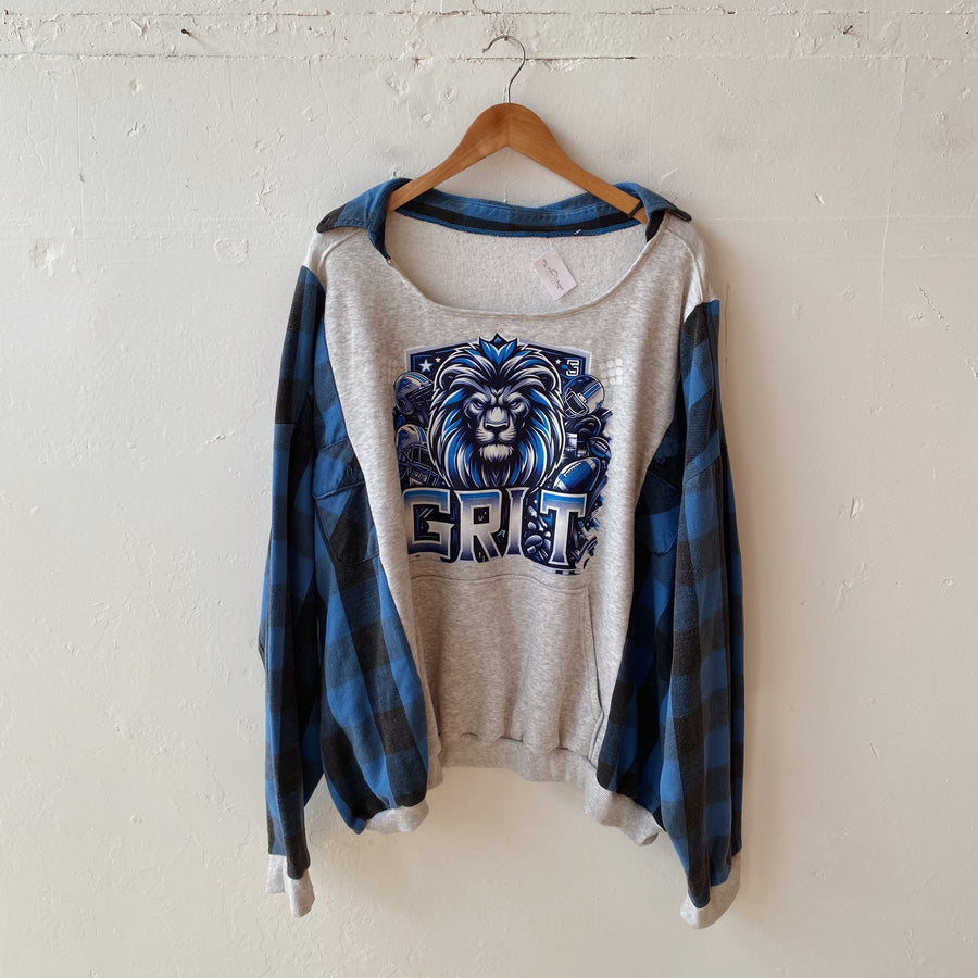 SIZE 2X | Homemade Lions Sweater