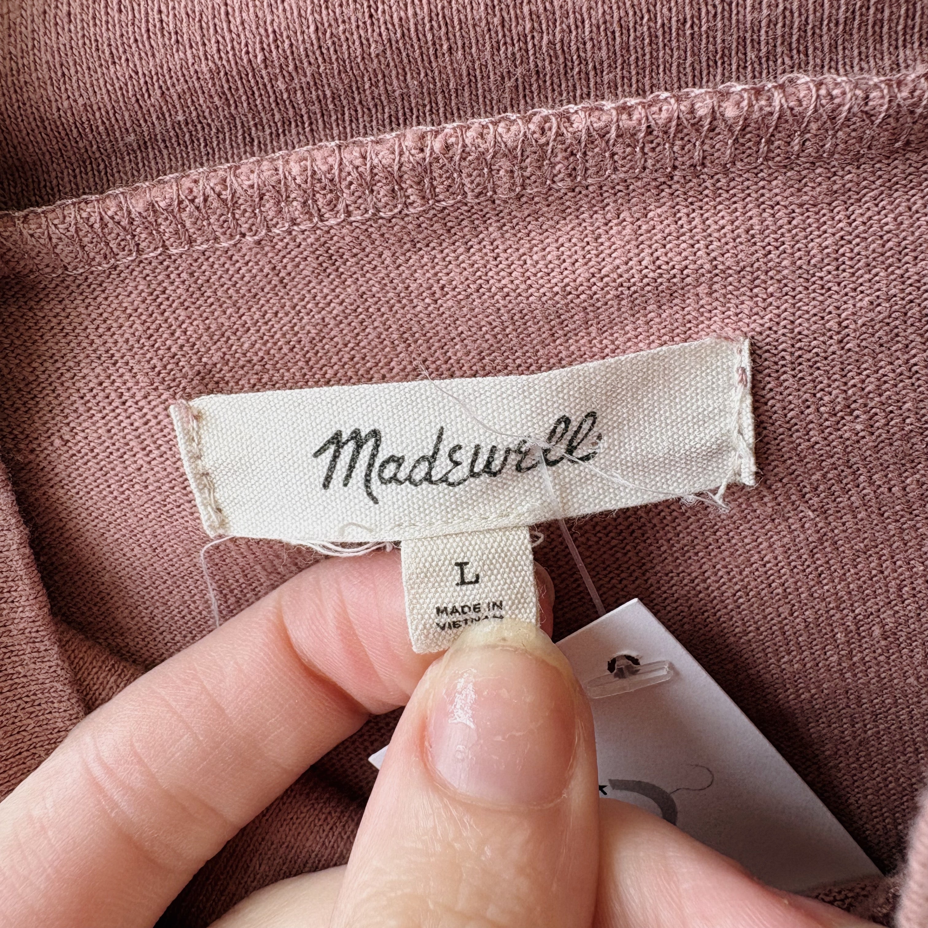 SIZE L | Madewell Button Sleeve Top