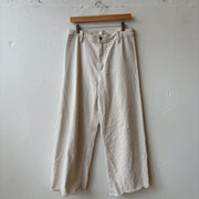 SIZE 10 | Cream Striped Pants