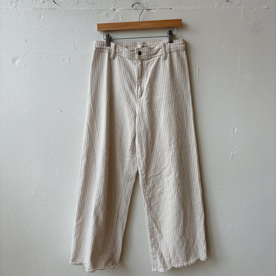 SIZE 10 | Cream Striped Pants