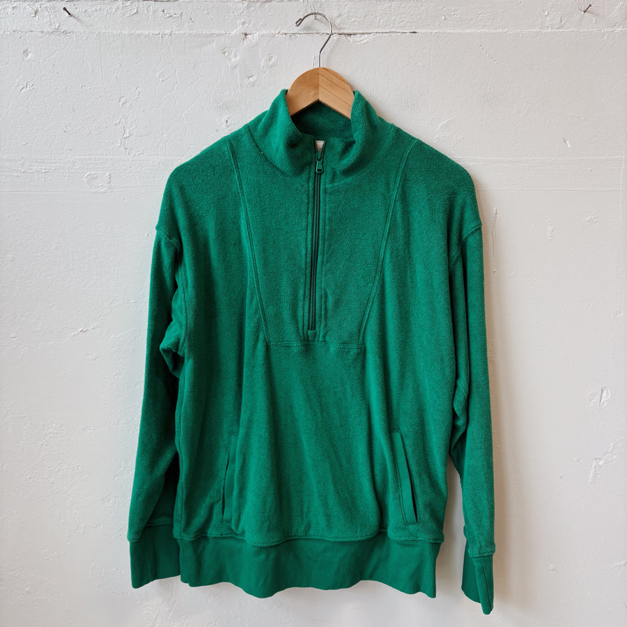 SIZE XS | Aerie Green Quarter Zip