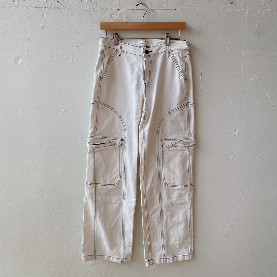 SIZE 27 | White and Black Jeans